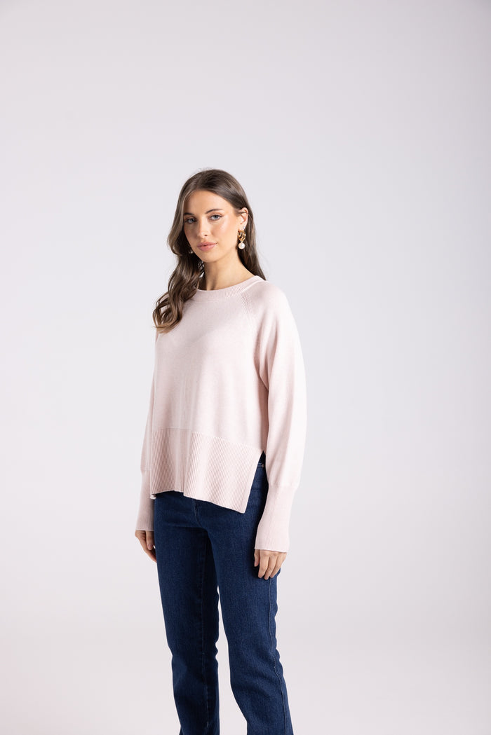 Crew Neck Sweater Pink