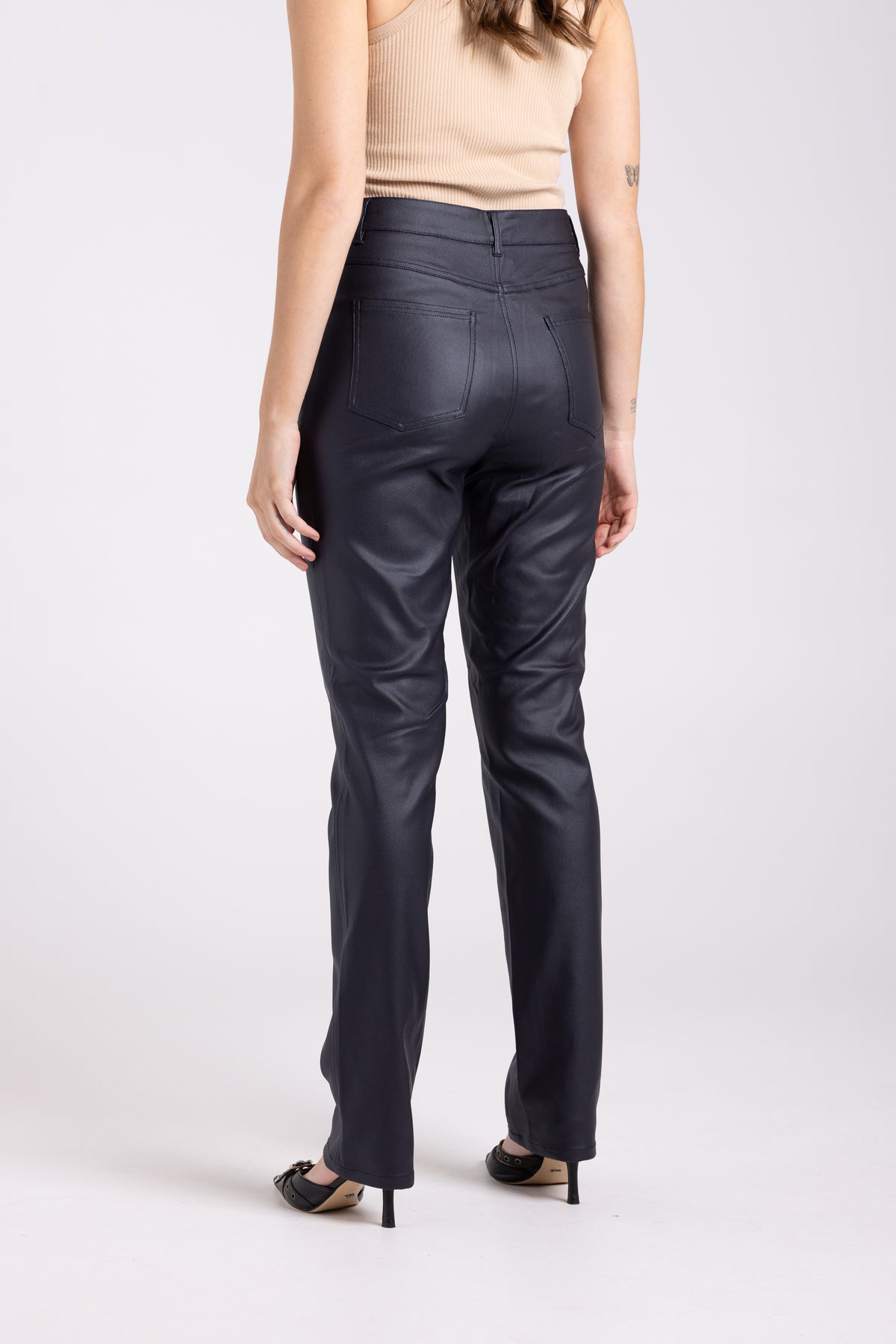 Metalic Stretch Jean Navy