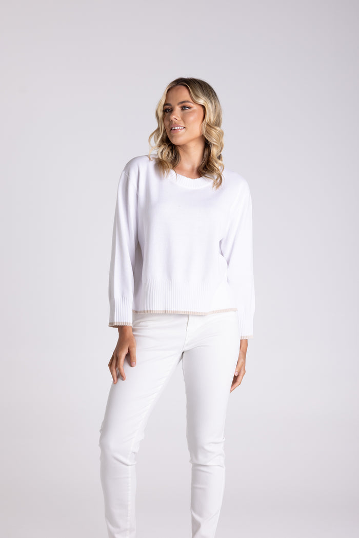 Boxy Knit White