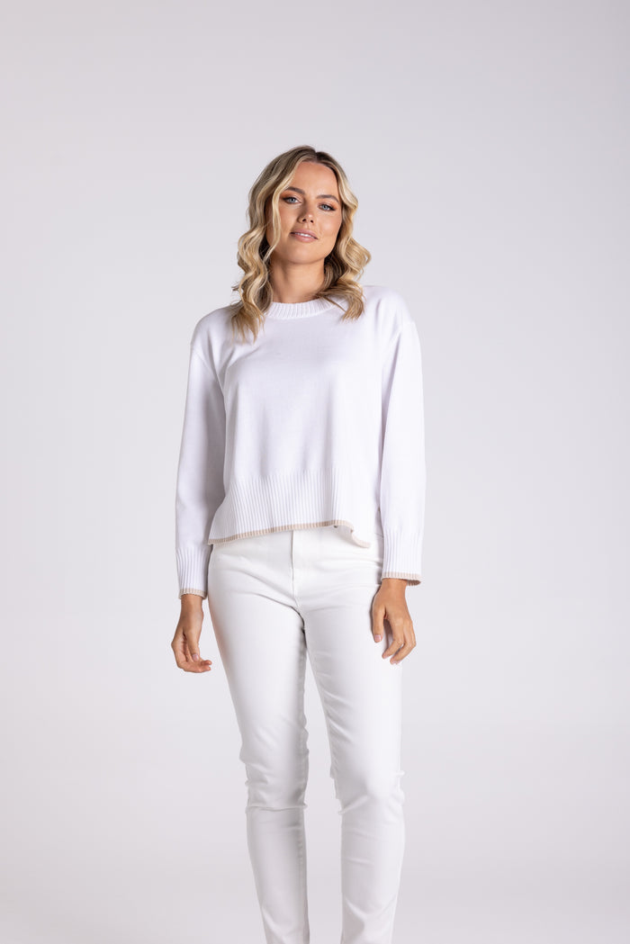 Boxy Knit White