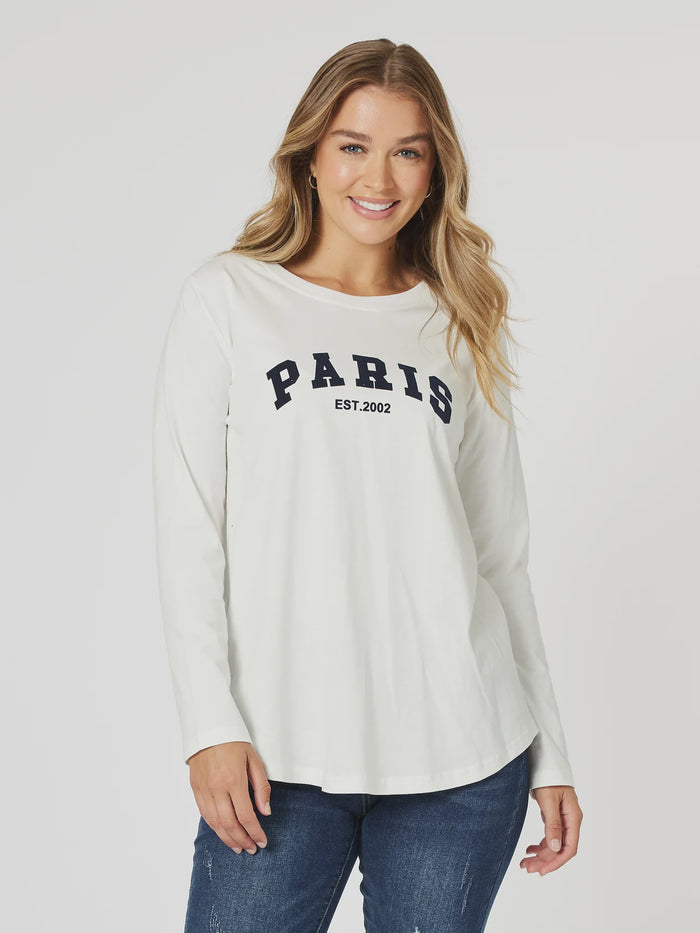 Paris Tee White
