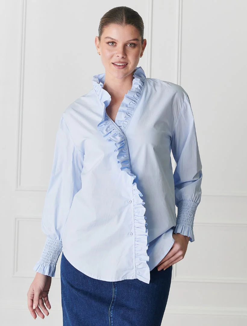 Jessie V Shirt Blue