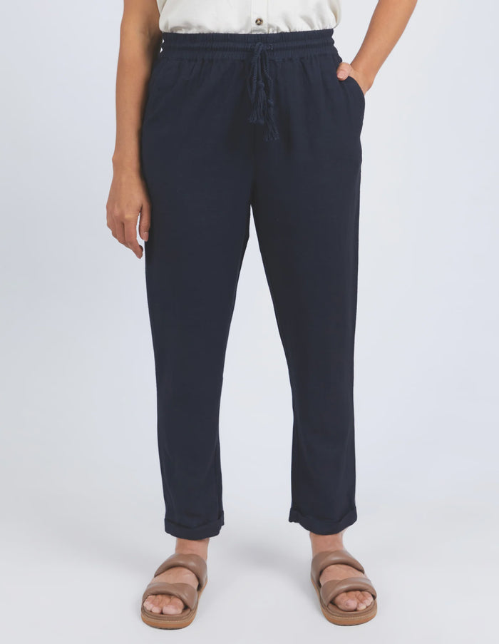 Clem Relaxed Pants Navy