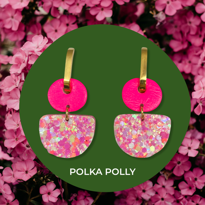 Party Pink Dainty Hoops