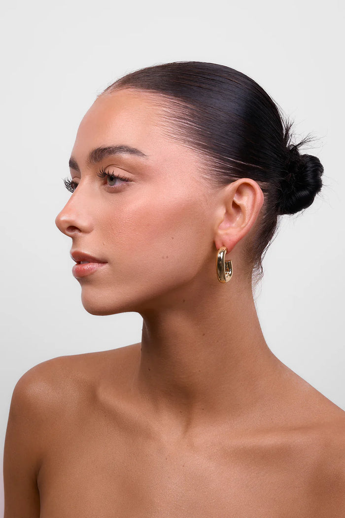 Kate Gold Square Hoop