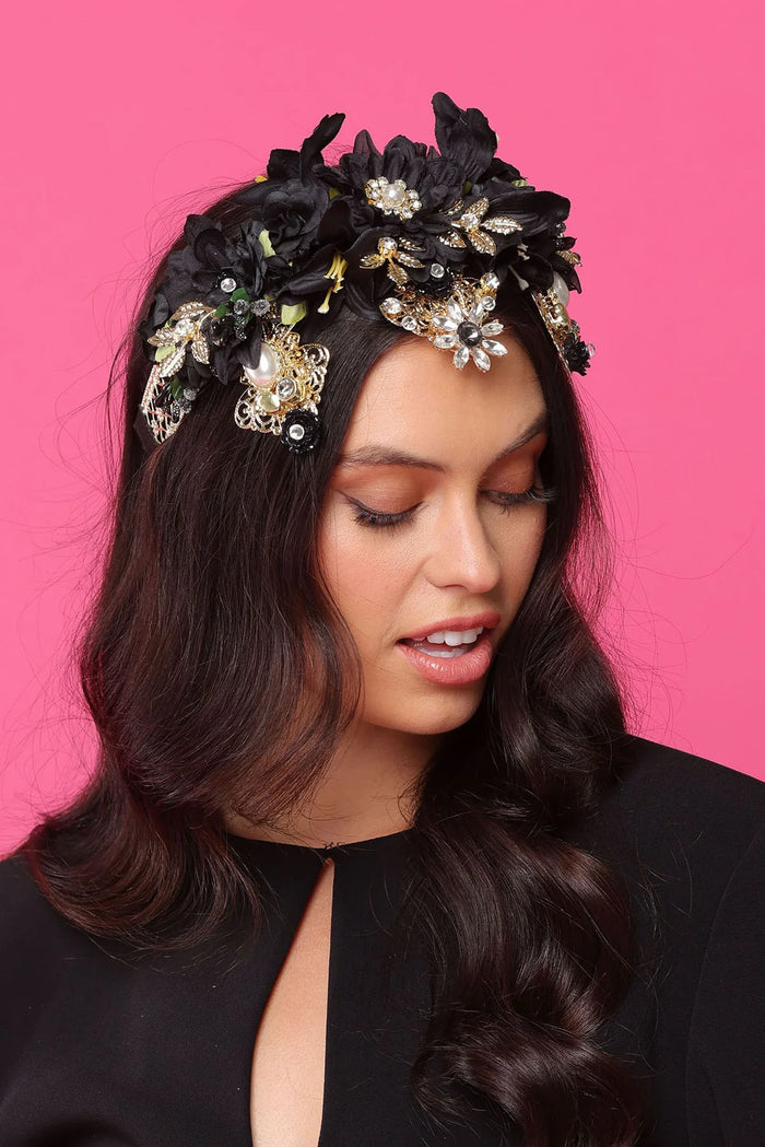 Violet Headpiece Black