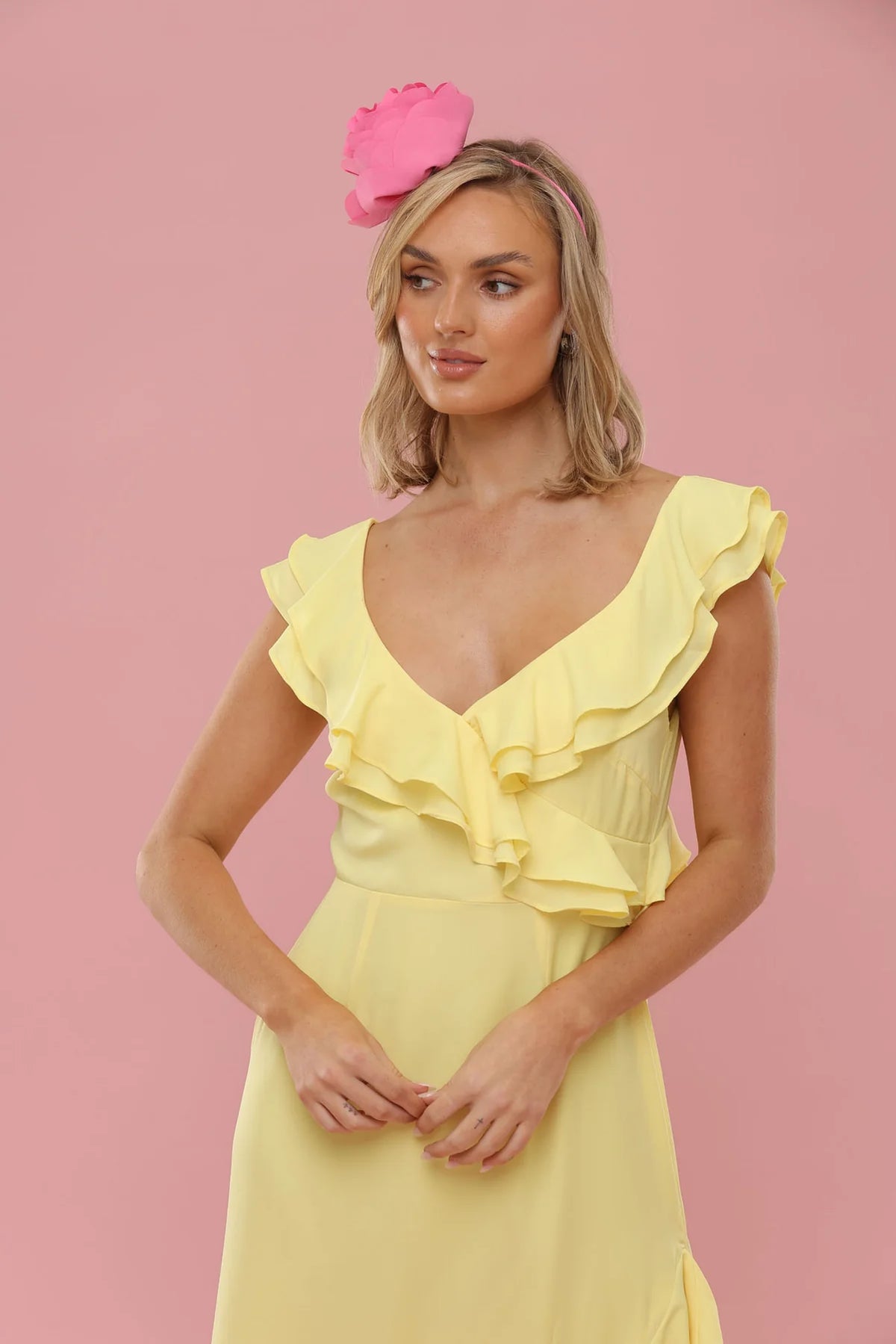 Amy Fascinator Candy Pink