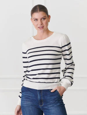 Gwynie Knit Navy White