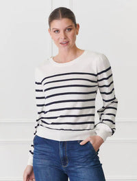 Gwynie Knit Navy White