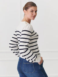 Gwynie Knit Navy White