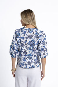 Jardin Print Rosa Blouse