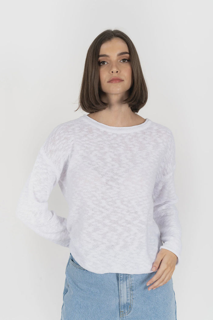 Sophia Sweater White