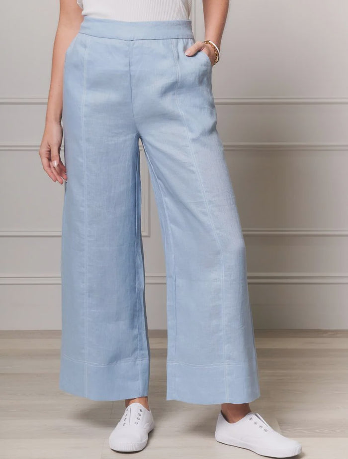 Lacalle Linen Pant Blue