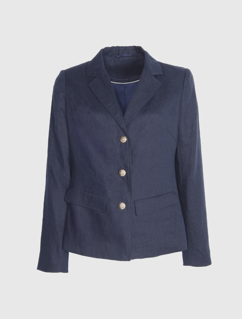 Peta Linen Jacket Navy