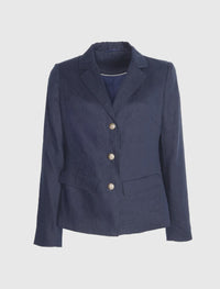 Peta Linen Jacket Navy