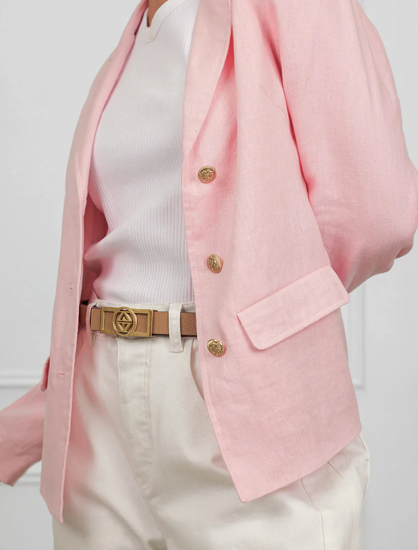 Peta Linen Jacket Pink
