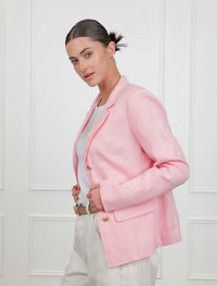 Peta Linen Jacket Pink