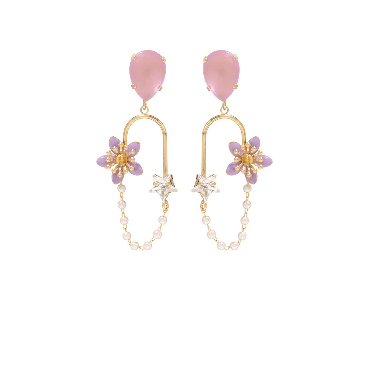 Freesia Star Earrings