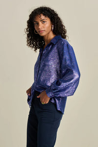 Violet Festive Blouse Blue