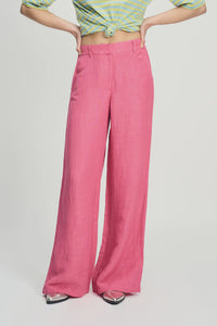 Pants Raspberry Linen