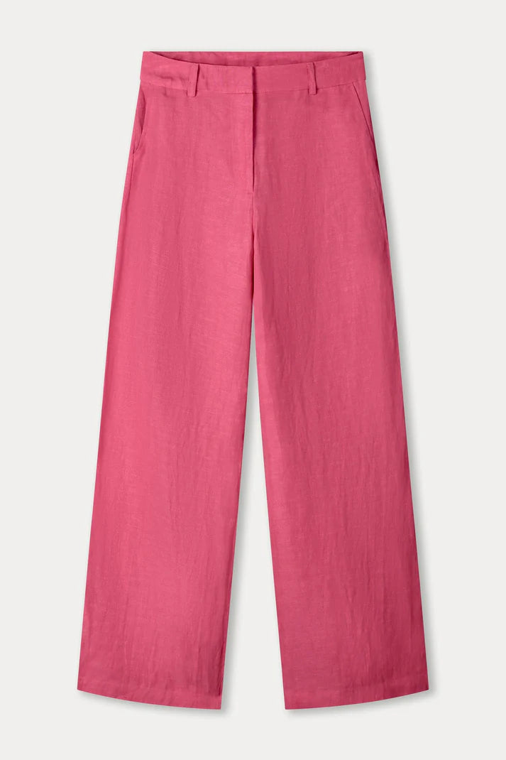Pants Raspberry Linen