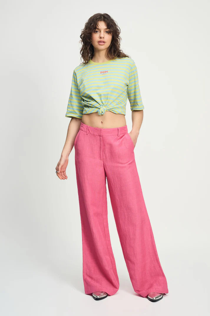Pants Raspberry Linen