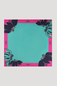 Fresh Green Floral Scarf