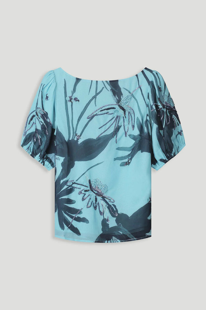Artisan Top Sequins Blue