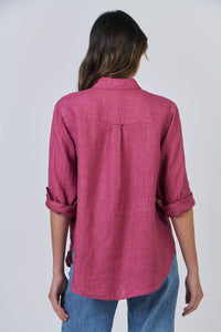 Bordeaux Grape Linen Shirt