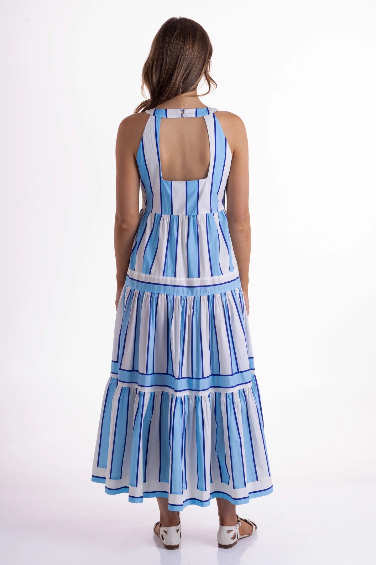 Esme Dress Blue Stripe