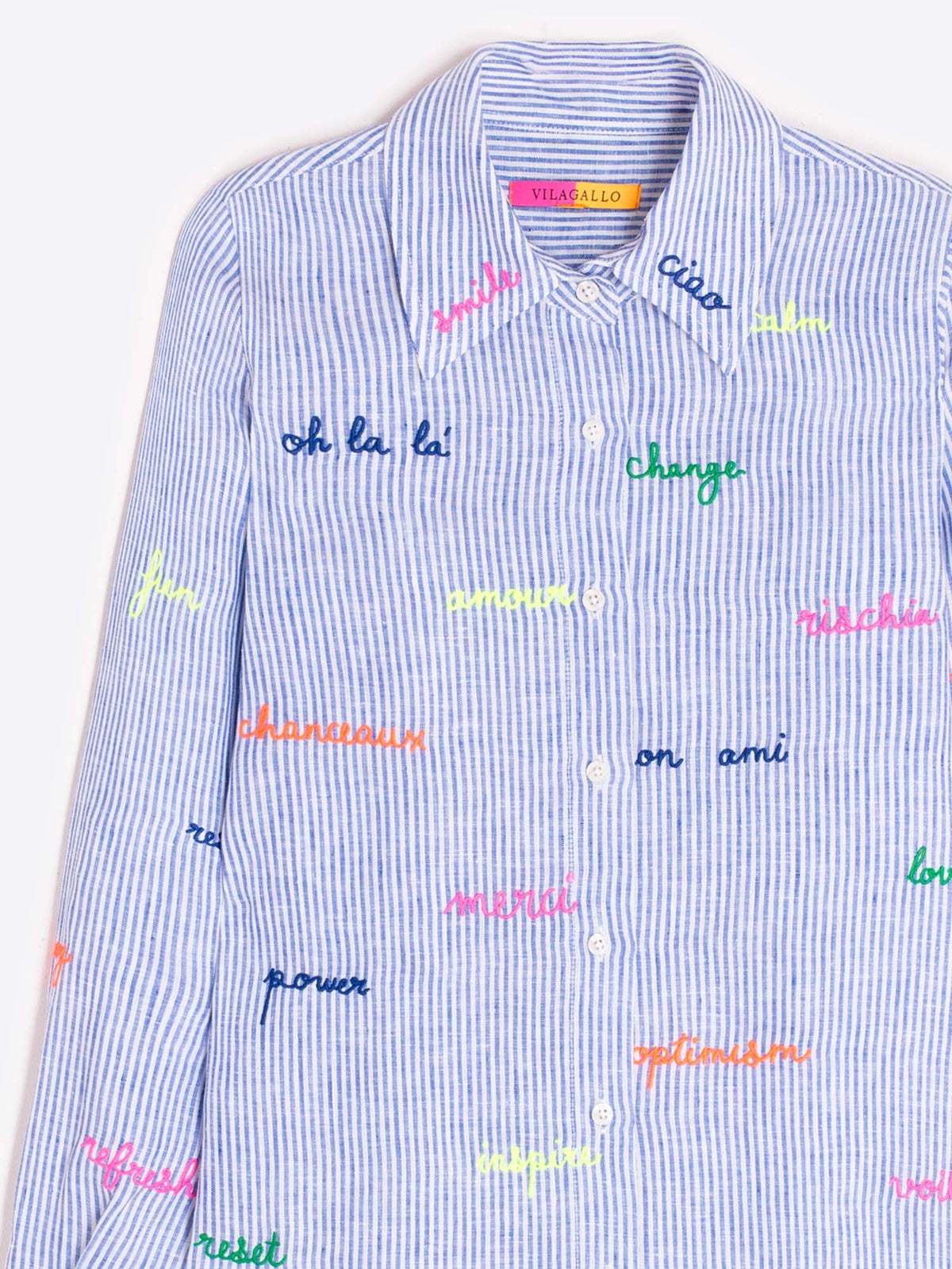 Mafalda 500 Stripe Shirt Navy