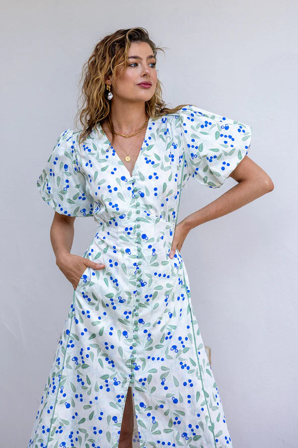 Anita Dress Berry Print