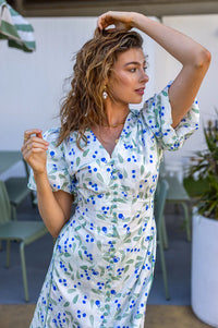 Anita Dress Berry Print