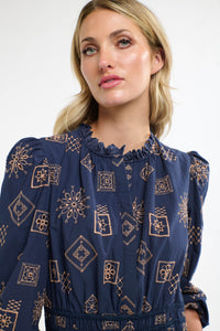 Mandala Dress Indigo