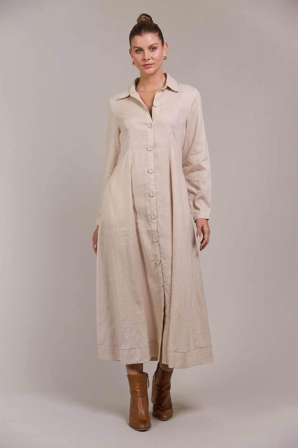 Laax Shirt Dress Ecru
