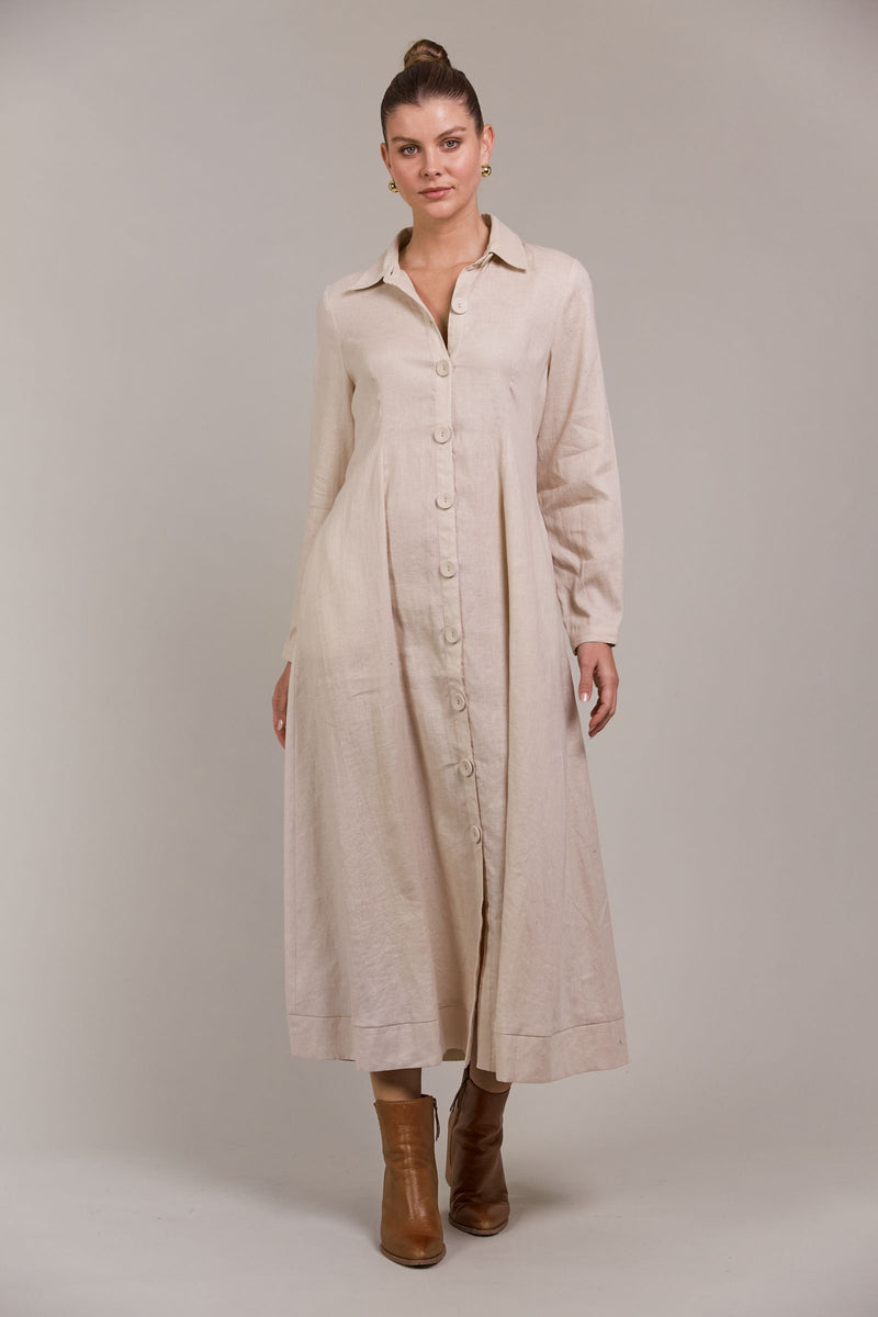 Laax Shirt Dress Ecru