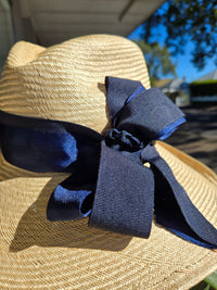 Buntal Cuenca Navy Ribbon