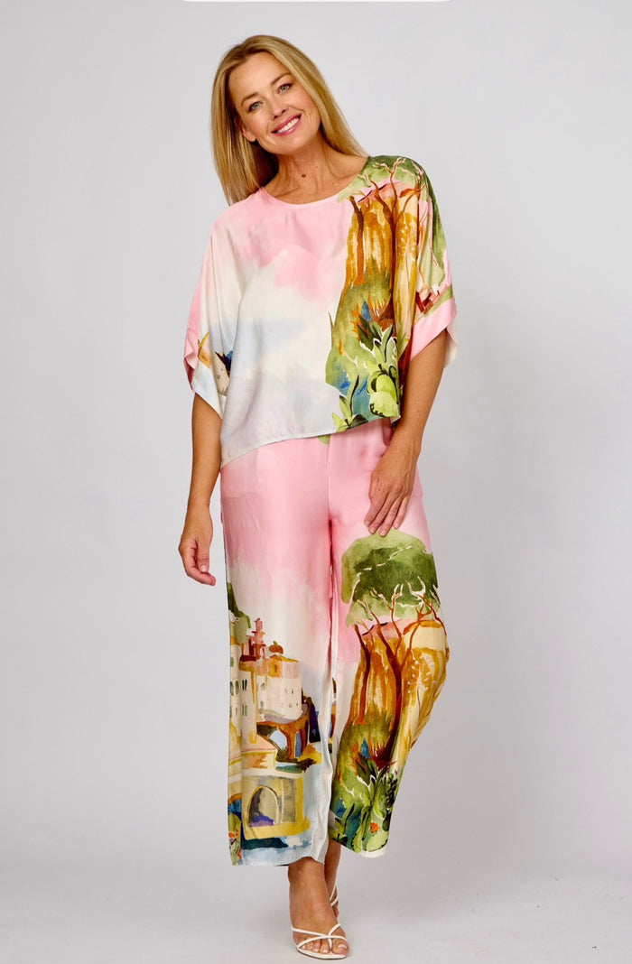 Positano Print Pants