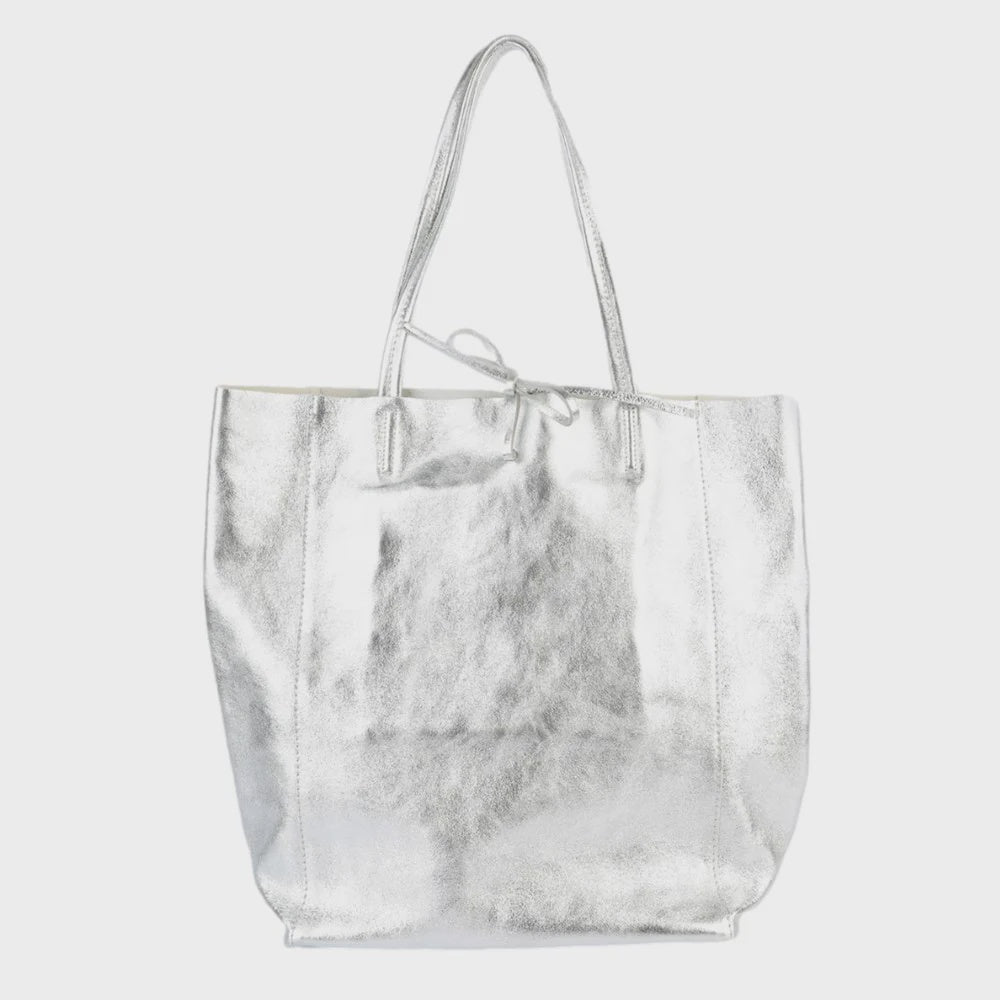 Maison Tote Large Silver