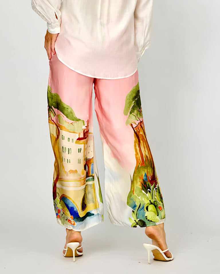 Positano Print Pants