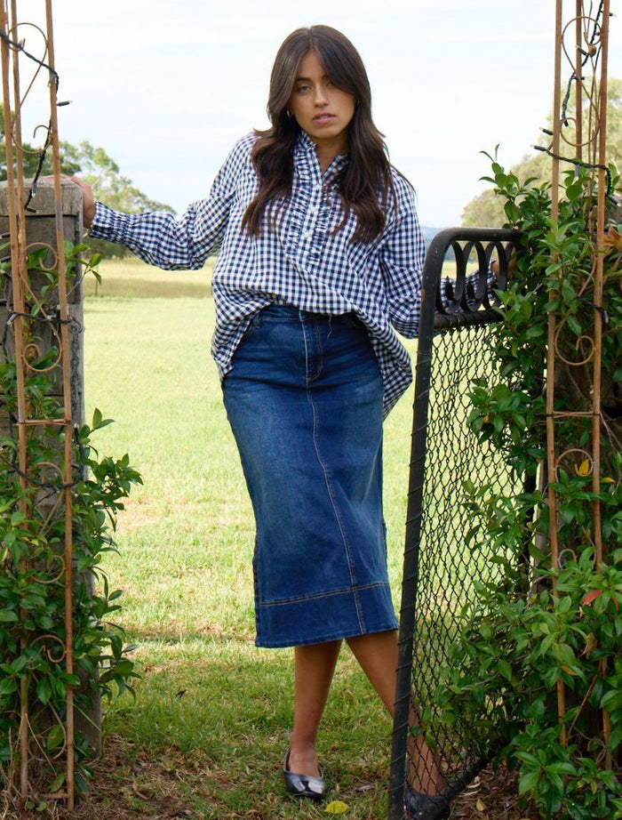 Hartford Pop Over Shirt Navy O/S