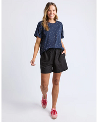 Festive Spot Tee Navy