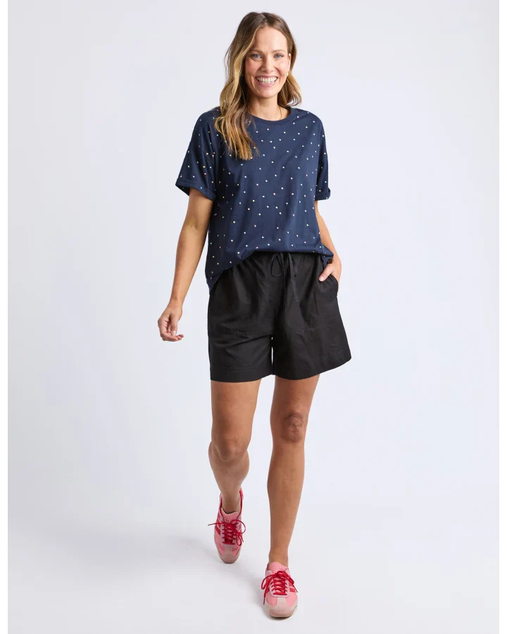 Festive Spot Tee Navy