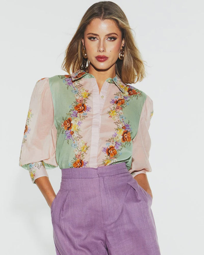 Hollyhock Shirt Floral