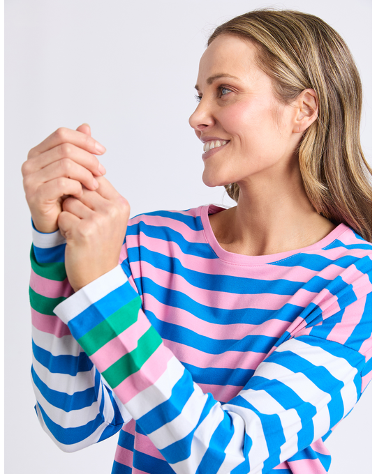 Taffy Long Sleeve Stripe Tee