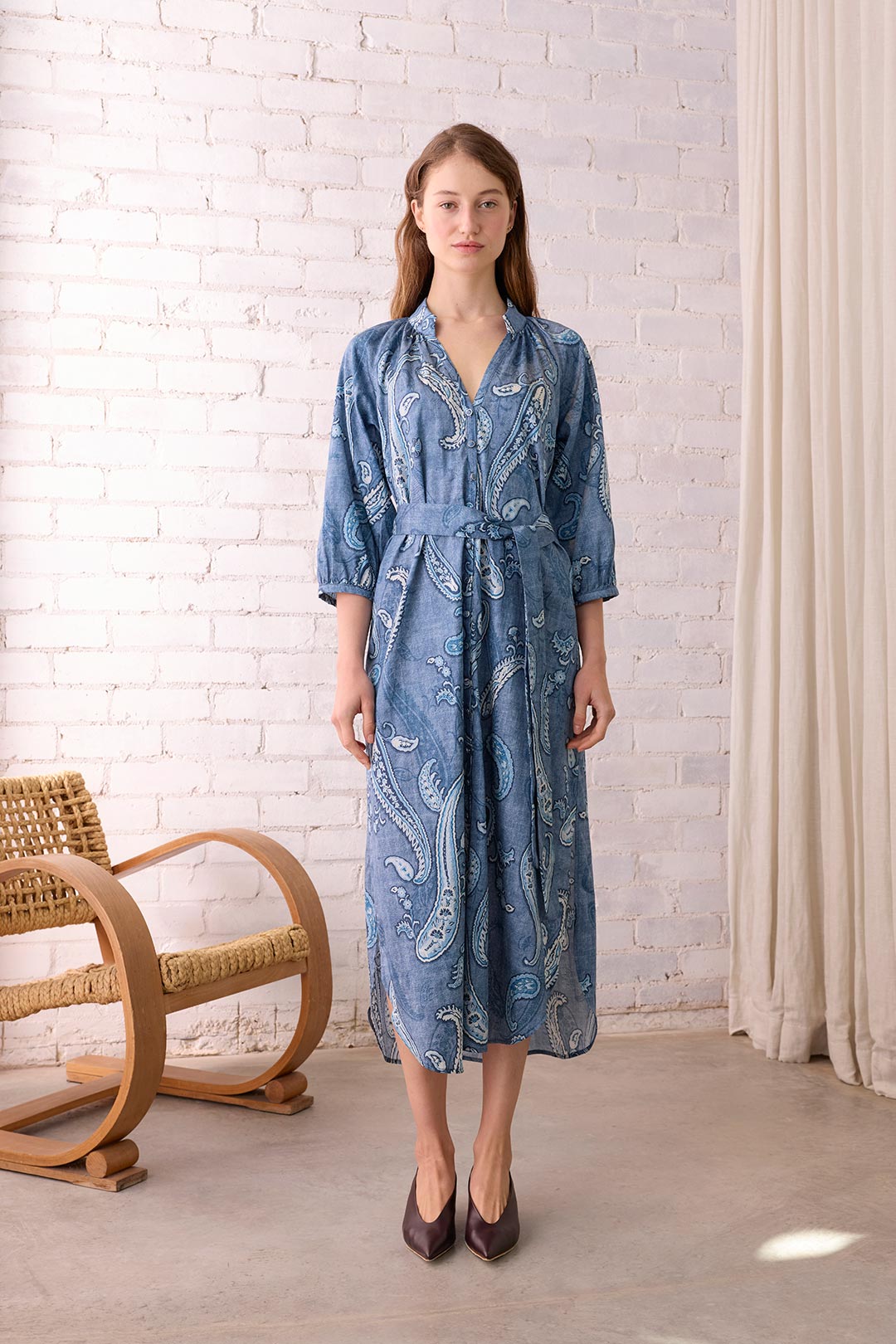 Indi Fleetwood Midi Dress Denim