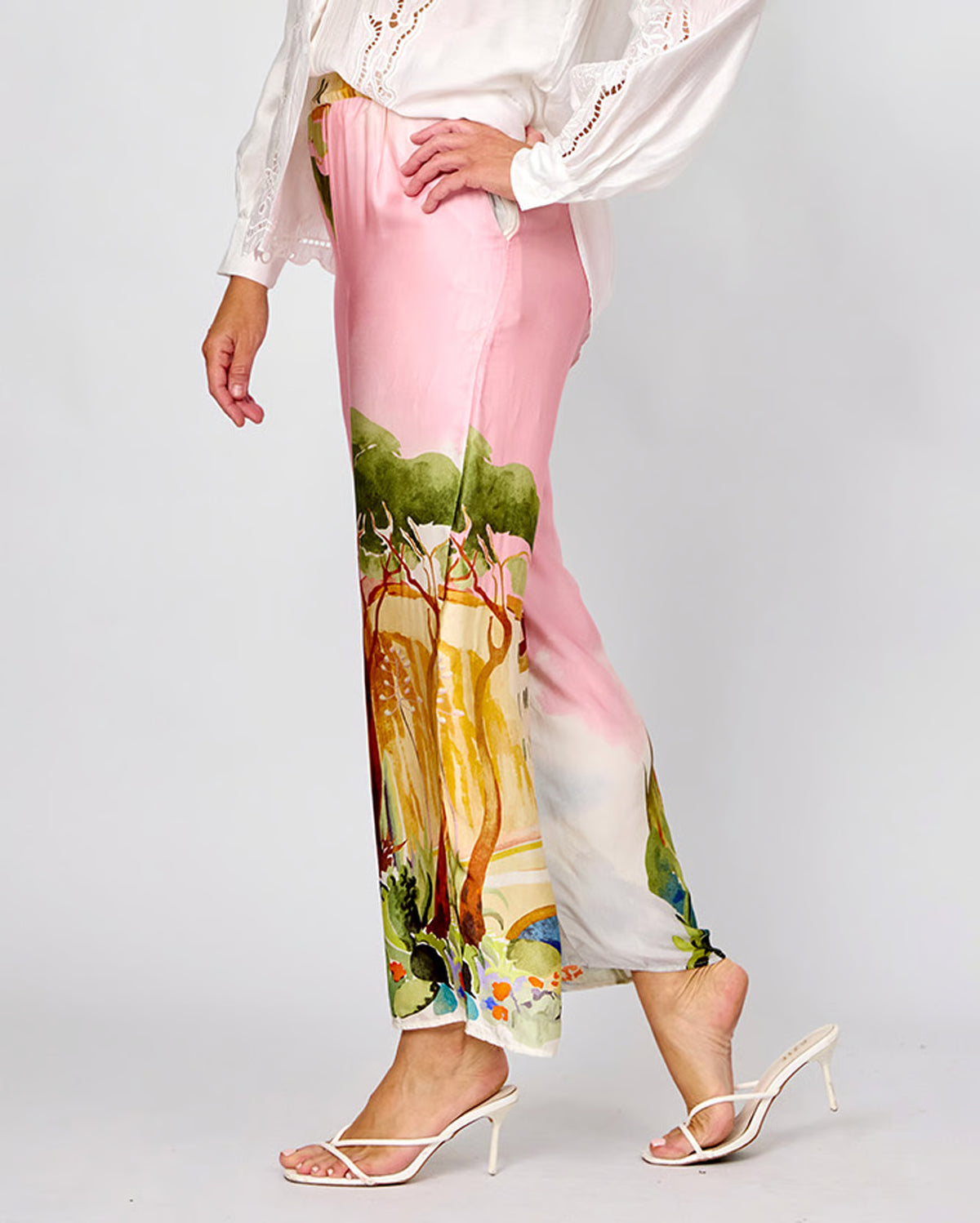 Positano Print Pants