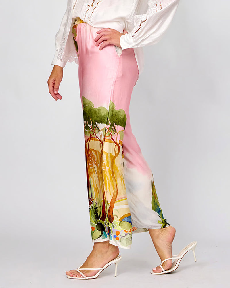 Positano Print Pants