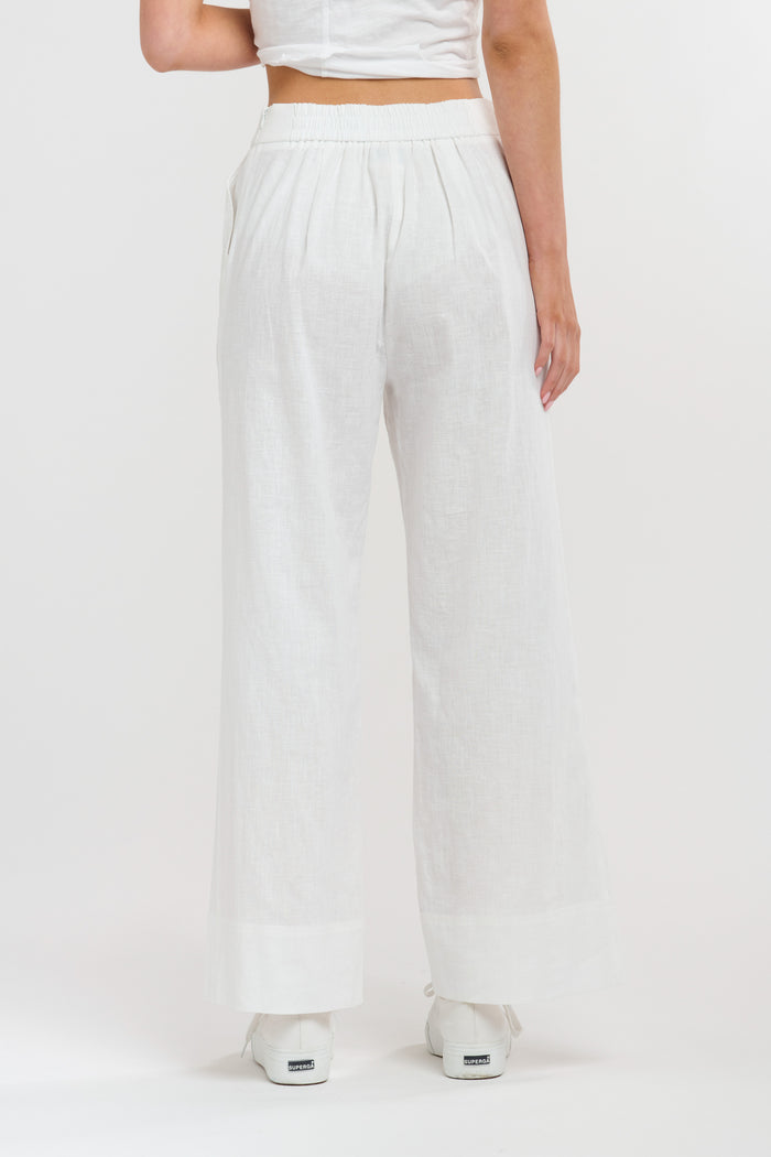 Paradise Linen Pant White