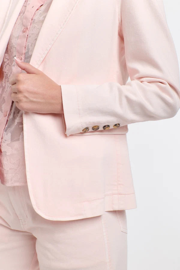 Denim Blazer Rose Quartz